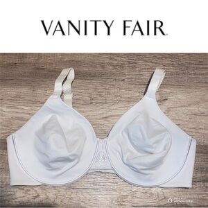 GUC Vanity Fair Full Figure Beauty Back Minimizer 42D White Bra
